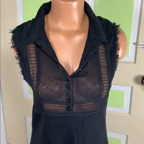 Free people tunic sweater dress small black - Picture 2 of 6